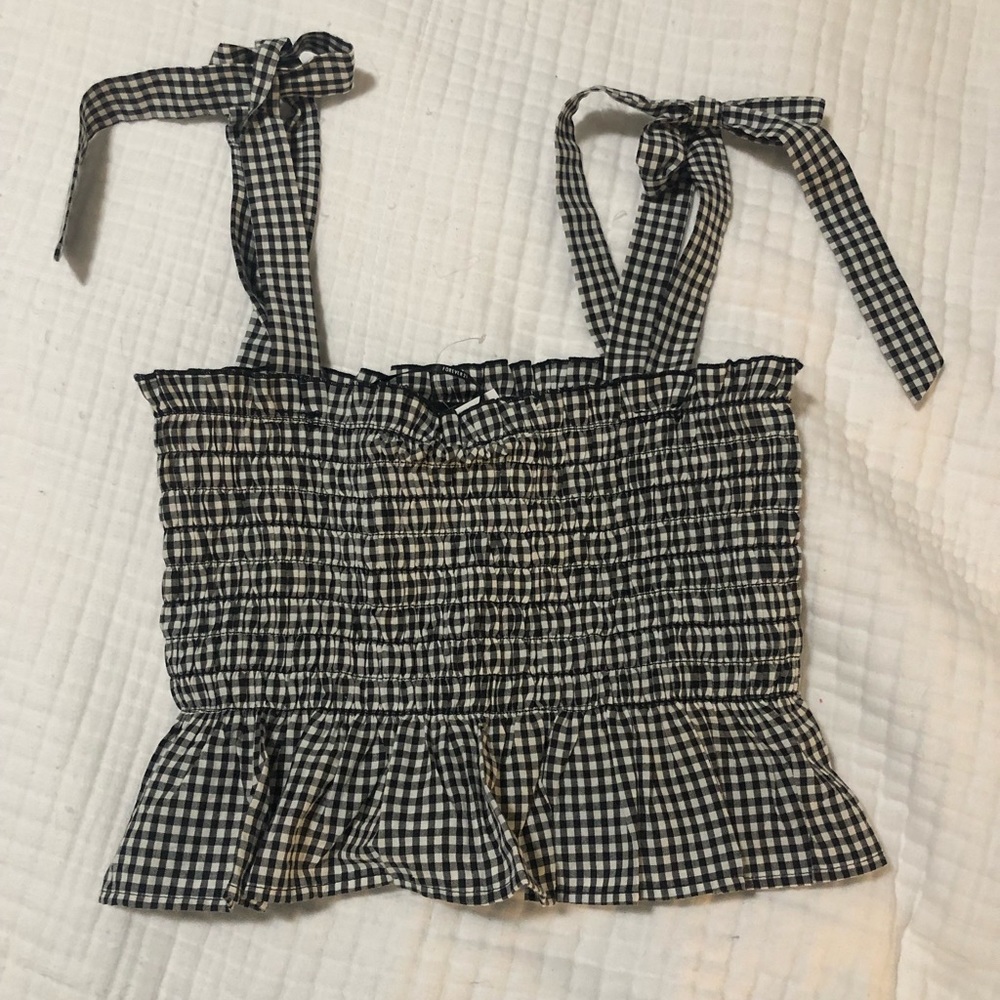 Black & White Checkered Top